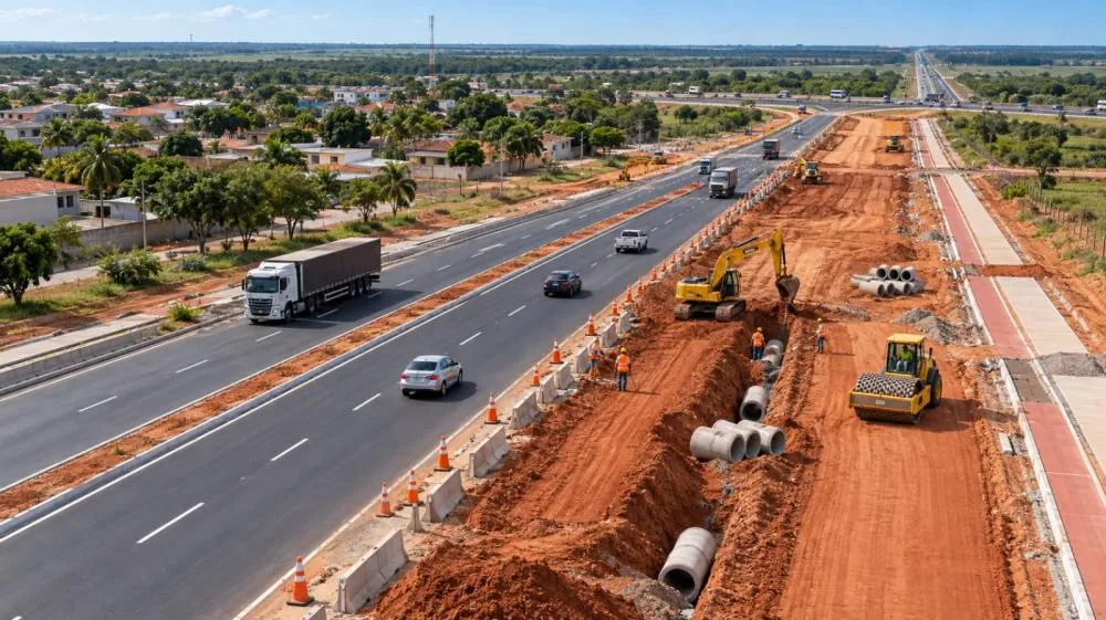Nova ligação entre a Avenida André Maggi e a BR-163 começa a tomar forma
