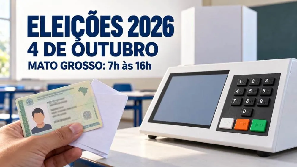 Veja o horário e o que levar para votar em Mato Grosso