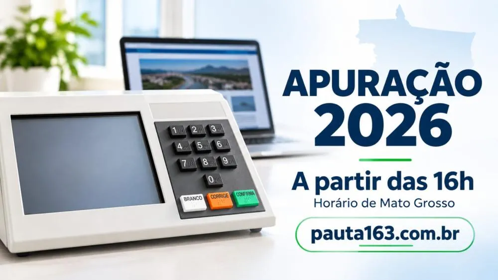 Apuração começa a partir das 16h em Mato Grosso: acompanhe os resultados no Pauta163