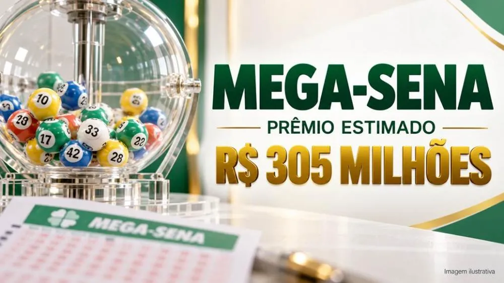 Mega-Sena acumula em R$ 305 milhões e terá sorteio nesta terça-feira
